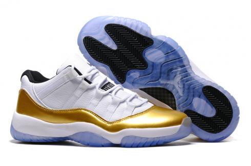 Nike Air Jordan Retro XI 11 Low White Gold Limited мъжки дамски обувки олимпийски готови за доставка