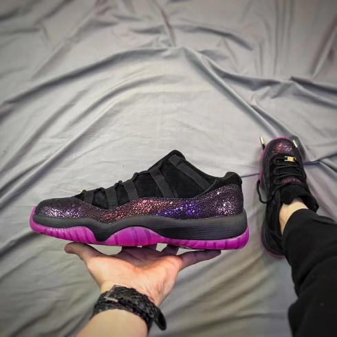 buty do koszykówki Nike Air Jordan XI 11 LOW Retro unisex Think Black Purple
