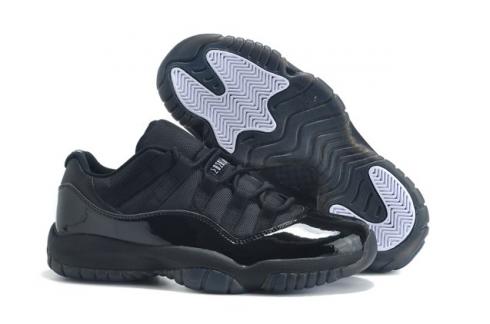 Nike Air Jordan XI 11 Retro Low AJ11 Todos los zapatos negros de los hombres 528895