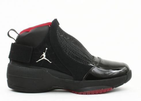 Air Jordan 19 Og Bred Chrome Black Varsity Merah 307546-061