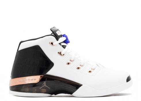 Air Jordan 17 Retro Copper 2016 Sport Royal Metallic Black White Coin 832816-122