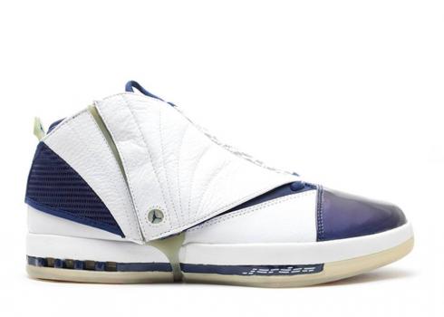 Air Jordan 16 Og Navy White Midnight Silver 136059-141