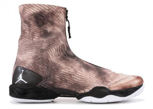 Air Jordan 28 黑色迷彩電紫色峽谷綠白色 584832-001