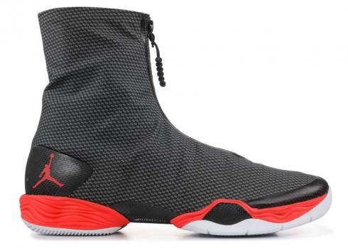Air Jordan 28 Carbon Fiber Crimson Bright Black 555109-020