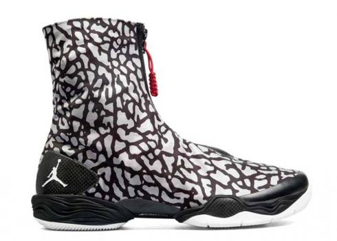 Air Jordan 28 Gym Grey Cement Black White Red 555109-004
