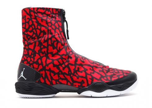 Air Jordan 28 Red Elephant Fire White Black 555109-610