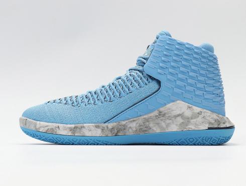 נעלי כדורסל אייר ג'ורדן 32 UNC כחול אפור AA1253-401