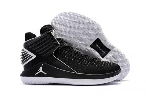 Sepatu Basket Pria Nike Air Jordan XXXII 32 Hitam Abu-abu AA1253