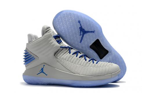 Nike Air Jordan XXXII 32 Men Basketball Shoes Grey Blue AA1253