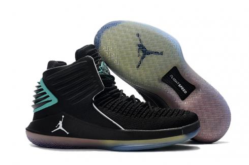 Nike Air Jordan XXXII 32 รองเท้าบาสเก็ตบอลผู้ชาย Retro สีดำน้ำเงิน