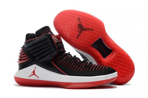 Nike Air Jordan XXXII 32 Retro Uomo Scarpe da basket Nero Rosso Bianco AA1256-001