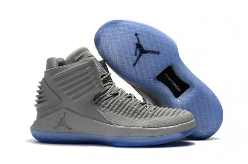 Nike Air Jordan XXXII 32 復古男款籃球鞋狼灰色全部