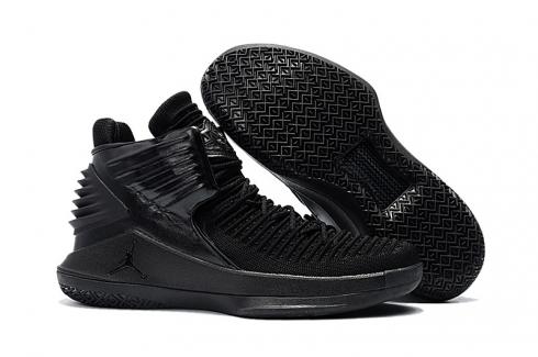 Nike Air Jordan XXXII 32 Retro Mujer Zapatos De Baloncesto Negro Todo