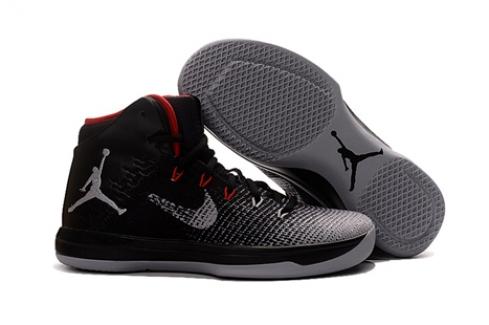 Nike Air Jordan XXXI 31 Fine Print Sort Hvid Wolf Grey Contract Red 845037-003