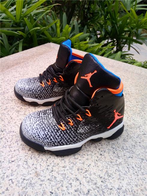 Nike Air Jordan XXXI 31 Basketbalschoenen voor kinderen Zwart Grijs Oranje 848629