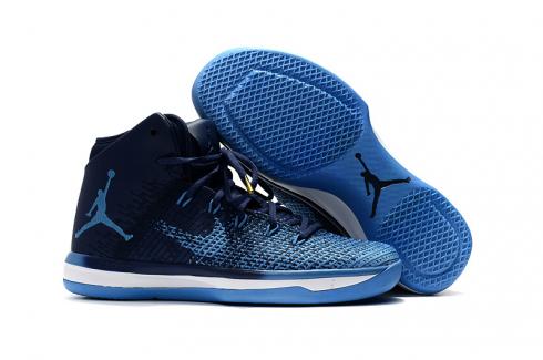 Nike Air Jordan XXXI 31 Marineblau, Hellblau, Weiß, Herren-Basketballschuhe 845037