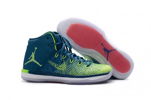 Nike Air Jordan XXXI 31 Dame Basketball Sko Sneaker Brazil Olympic Volt Ghost Green 845037-325