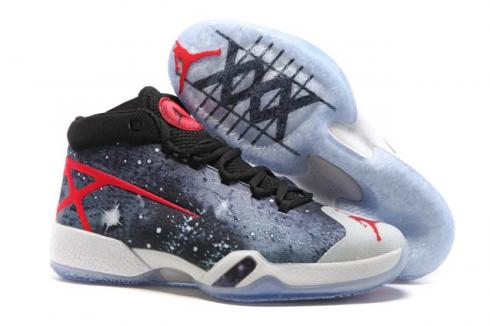 Nike Air Jordan XXX 30 Preto Branco Vermelho Retro Mars Stars Homens Sapatos 811006