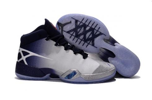 Nike Air Jordan XXX 30 University Blue UNC Sillver California รองเท้าผู้ชาย 811006