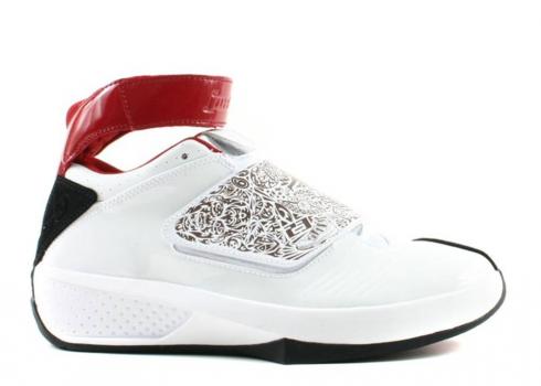 Air Jordan 20 Og Gs Blanc Noir Varsity Rouge 310456-161