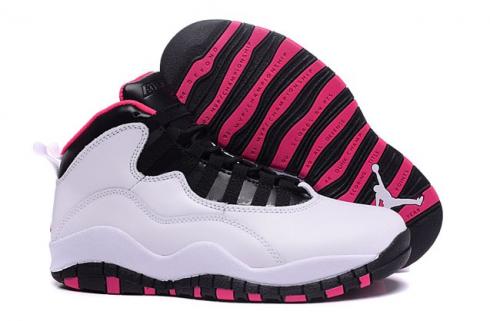 black and pink jordan 10