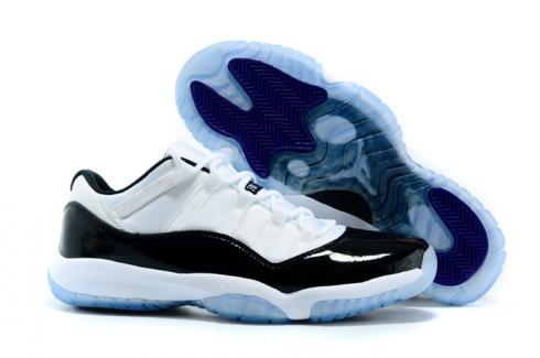 Nike Air Jordan Retro 11 XI Concord Low Noir Blanc Chaussures Homme 528895-153
