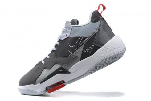2020 Nike Jordan Zoom 92 Grau Weiß Rot Basketballschuhe Zu Verkaufen CK9183-010