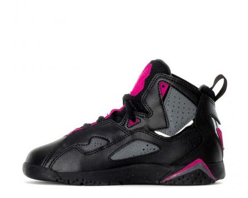 Sepatu Anak Sekolah Kelas Air Jordan True Flight Black Pink 343795-018