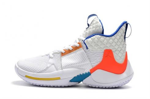 Nike Air Jordan Why Not Zero.2 OKC Home Putih Oranye Biru AO6218-100