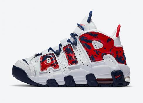 Nike Air More Uptempo GS Red Navy Camo נעלי כדורסל CZ7885-100
