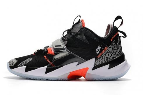 Nike Jordan Why Not Zer0.3 Noir Cement Gris Blanc Brillant Crimson CD5804-006 Westbrook Chaussures
