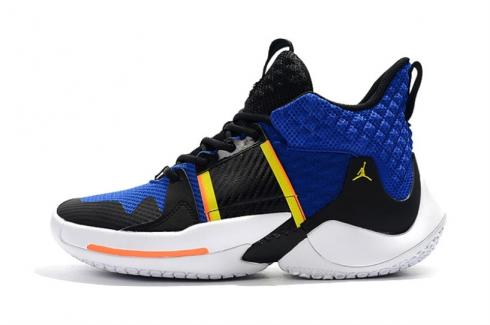 Nike Jordan Why Not Zero.2 Westbrook 0.2 Azul Preto Amarelo AO6219-401