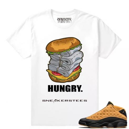 Match Air Jordan 13 Chutney Hungry Wit T-shirt