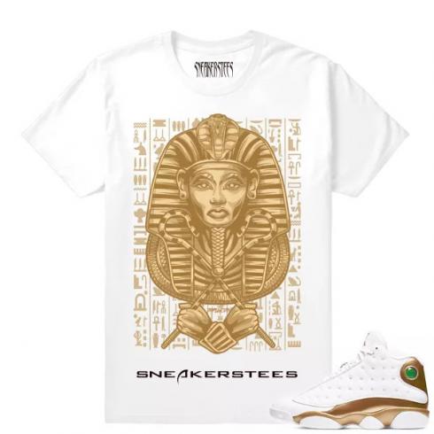 Camiseta Air Jordan 13 DMP Dxpe Gods Pharoah White