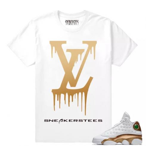 Camiseta Match Air Jordan 13 DMP LV Drip White