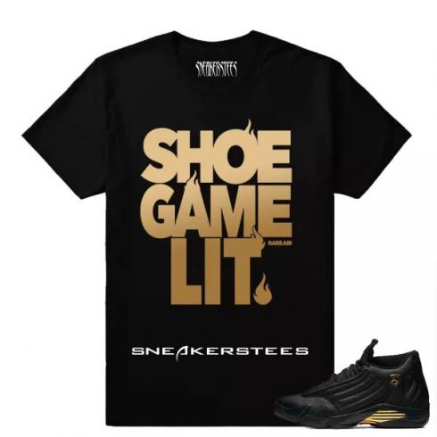 Match Air Jordan 14 DMP Shoe Game Lit Sort T-shirt