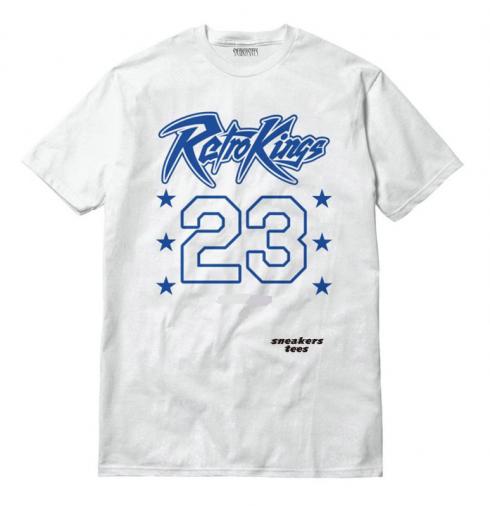 Jordan 3 True Blue Shirt All Retro Kings 23 Blanc