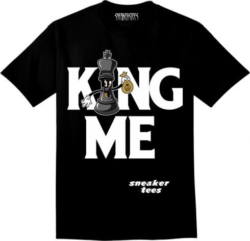 Jordan 4 Royalty Shirt „King Me“ Schwarz