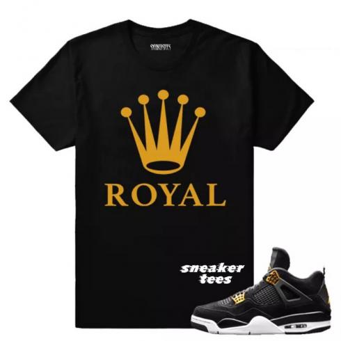 Cocokkan Jordan 4 Royalty Royal Kaos Hitam