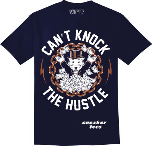 Jordan 5 Bronze Shirt „Cant Knock The Hustle Navy