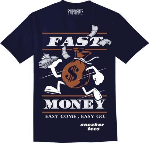 Jordan 5 Bronze Shirt Fast Money Navy