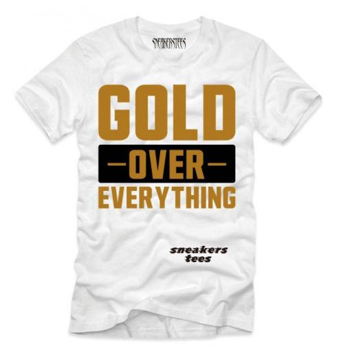 Koszulka olimpijska Jordan 5 Gold Over Everything White
