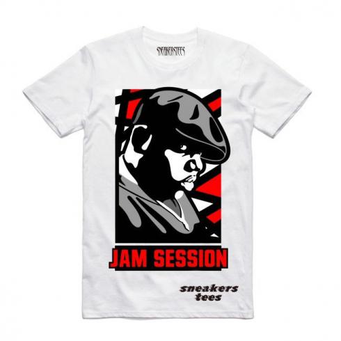 Jordan 8 Alternate Shirt Jam Session Trắng