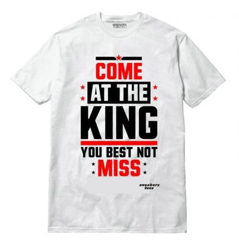 Jordan 9 Space Jam Shirt King Weiß
