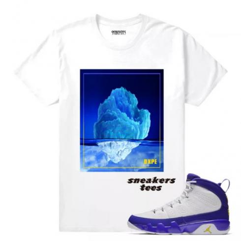 Match Jordan 9 Kobe Mirrored Iceberg wit T-shirt