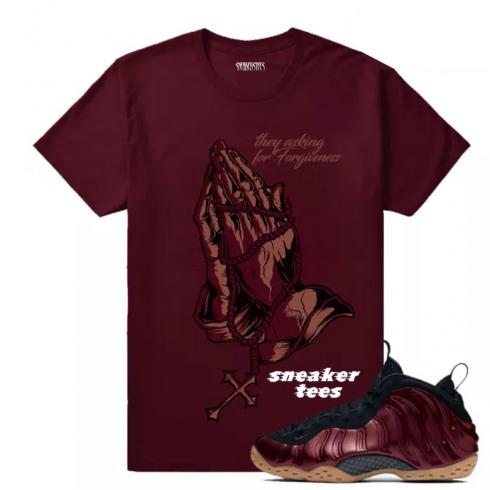 Koszulka internetowa Maroon Foams Sneaker webp
