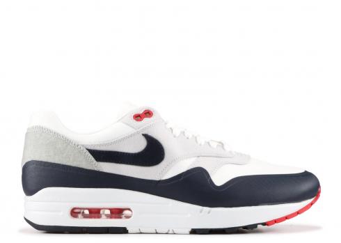 Air Max 1 Patch Branco Obsidian University Red 704901-146