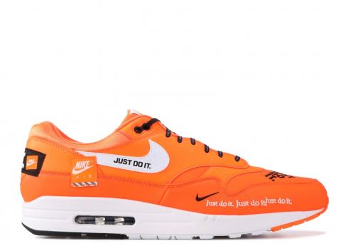 Nike Air Max 1 SE Just Do It Orange Hvid Total Sort AO1021-800