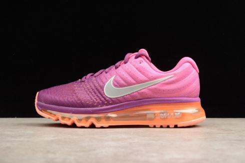 Nike Air Max 2017 zapatillas para correr para mujer Bright Grape Fire Pink 849560-502
