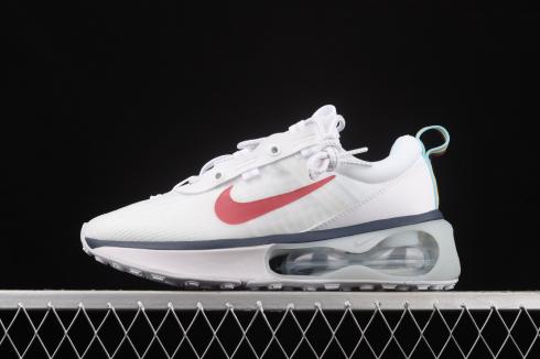 Nike Air Max 2021 White Navy Red Running Shoes DC9478-100